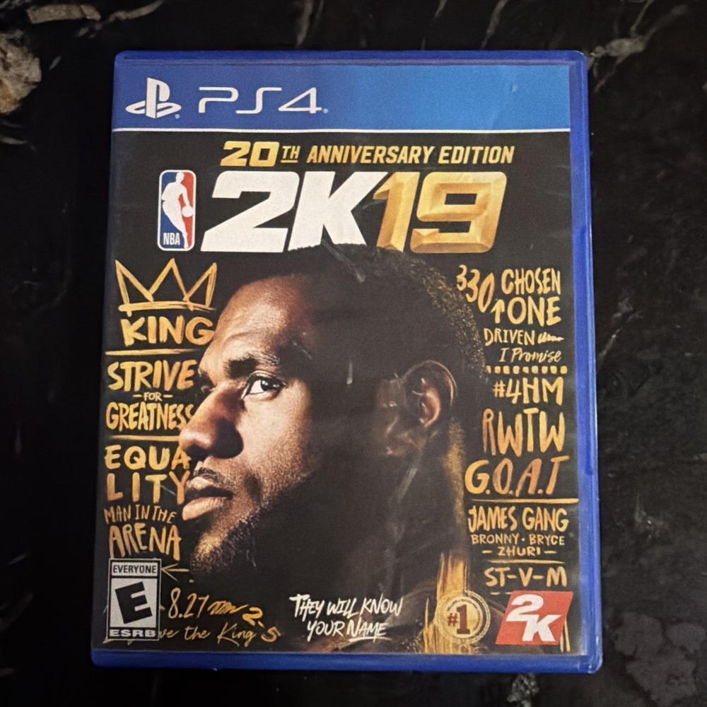 NBA 2K19 20th Anniversary Edition PS4 PlayStation 4 LeBron James Sports Game CIB